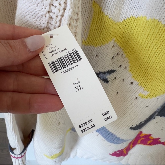NWT Anthropologie Pilcro Fish Icon Zip-Up Sweater - Picture 11 of 11